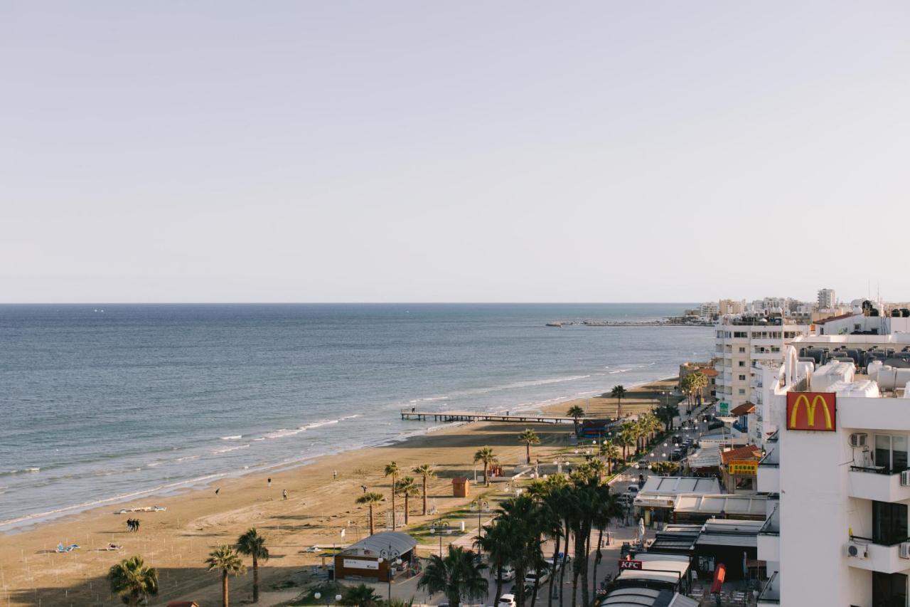 Top Floor Sea View Finikoudes Carisa Ithaki Court Lägenhet Larnaca Exteriör bild